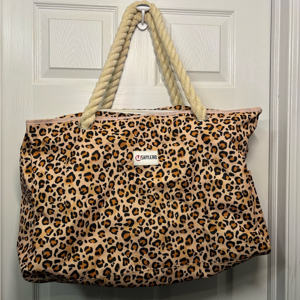 Leopard Print Tote Bag